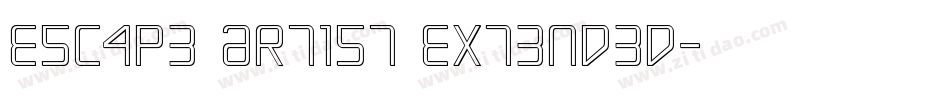 Escape Artist Extended字体转换